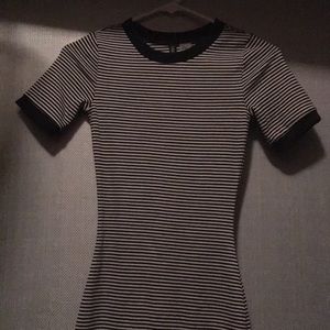 H&M Divided black & white stripe shirtdress